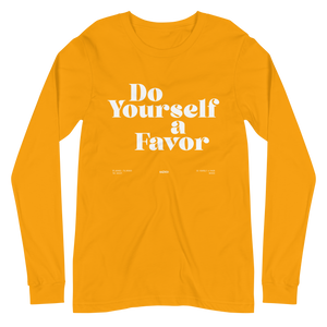 The Auxiliary - Do Yourself a Favor Long Sleeve Shirt - Yellow - BK0022