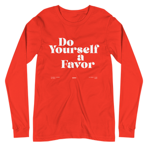 The Auxiliary - Do Yourself a Favor Long Sleeve Shirt - Red - BK0022